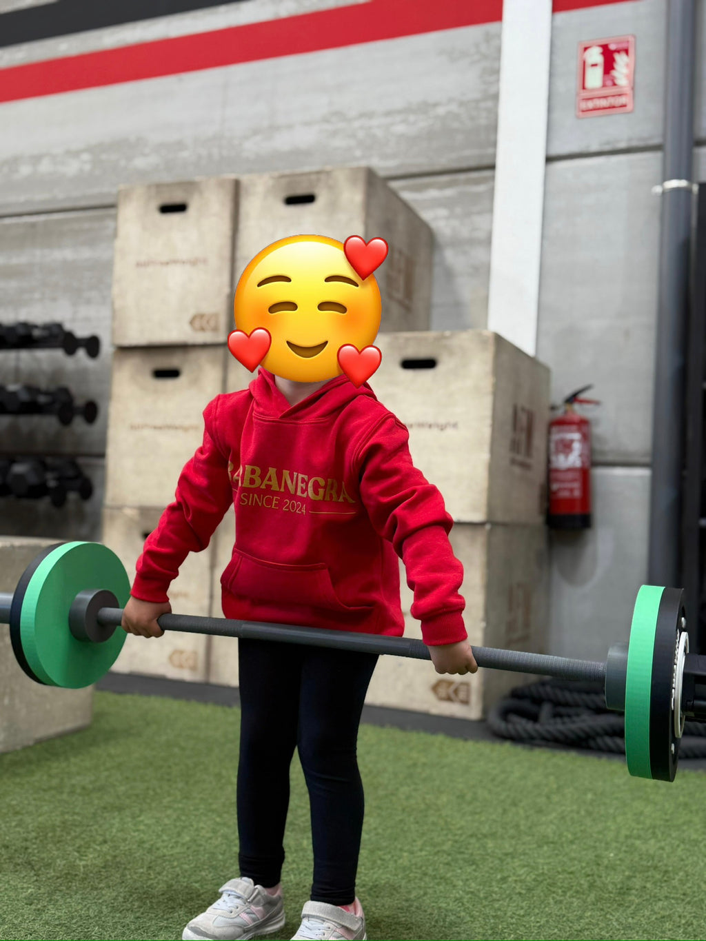 Barra infantil de entrenamiento tipo Cross Training – Kit completo con discos