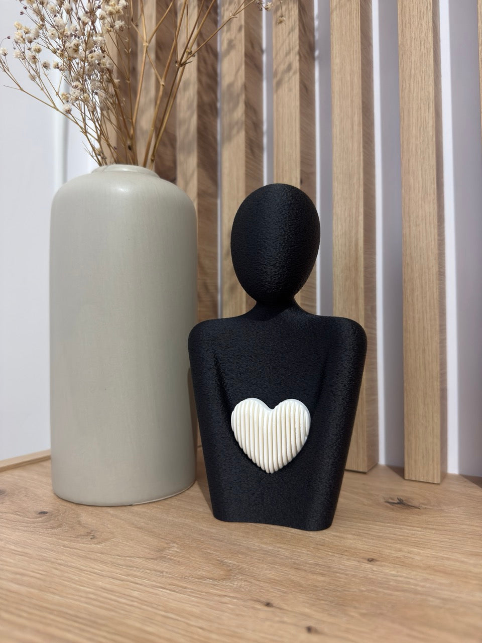Figura decorativa corazón – Regalo Día de la Madre minimalista