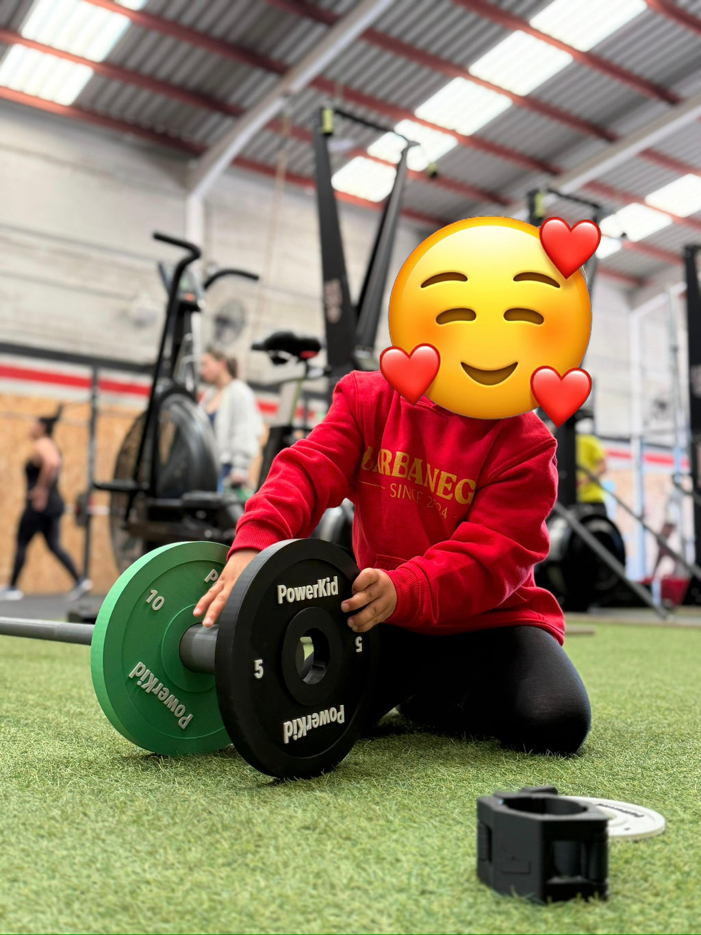 Barra infantil de entrenamiento tipo Cross Training – Kit completo con discos
